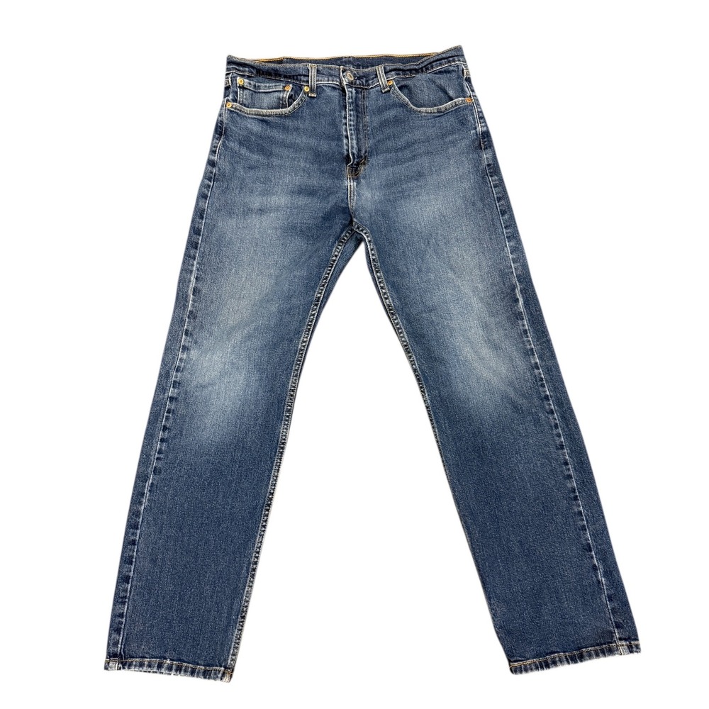 Levi's 505 Regular Fit‎ Jeans Blue Denim Straight Leg 38x30 Pakistan Made